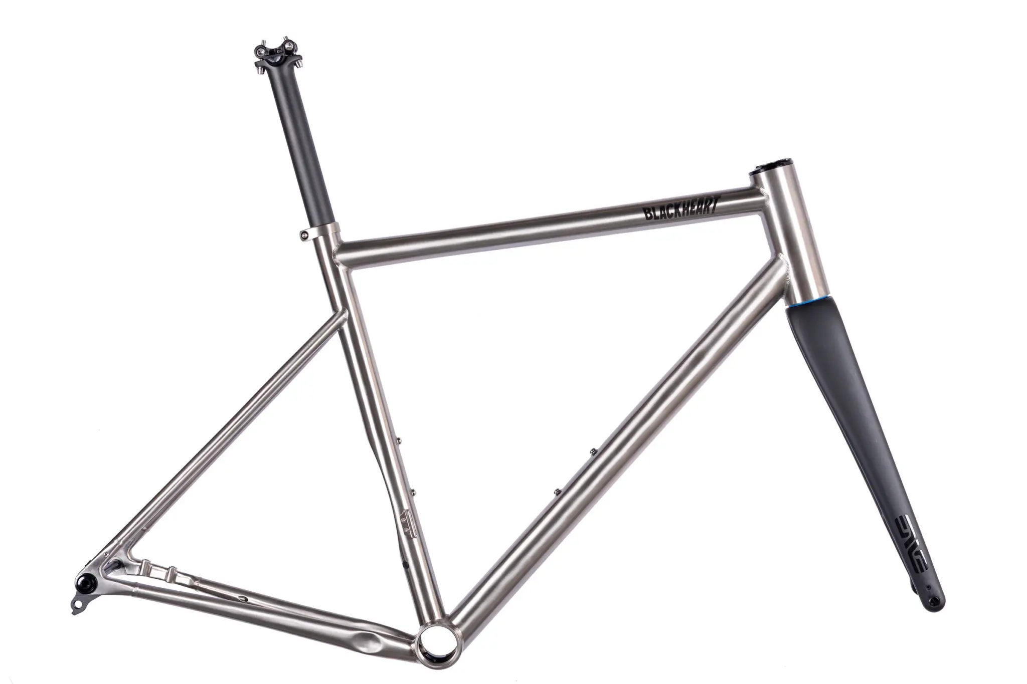 BlackHeart Road Ti 2027 titanium frameset with carbon fork and seatpost